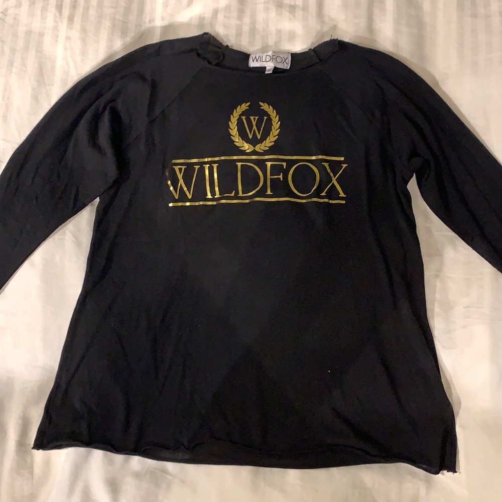 Wildfox black long sleeve knit long sleeve. Size M